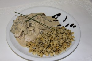 Suprême de volailles aux champignons des bois, crozets aux herbes, SARL Marchand-Arvier