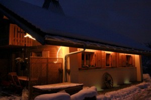 Le chalet Cassiopée un soir de décembre