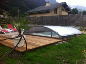 L'abri du Spa est modulable pour pouvoir en profiter selon ses envies